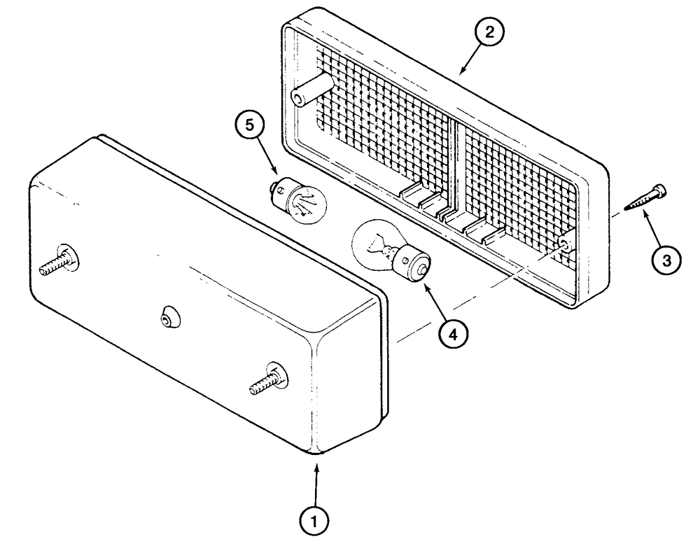 Схема запчастей Case 821C - (04-25) - LAMP TURN SIGNAL (04) - ELECTRICAL SYSTEMS