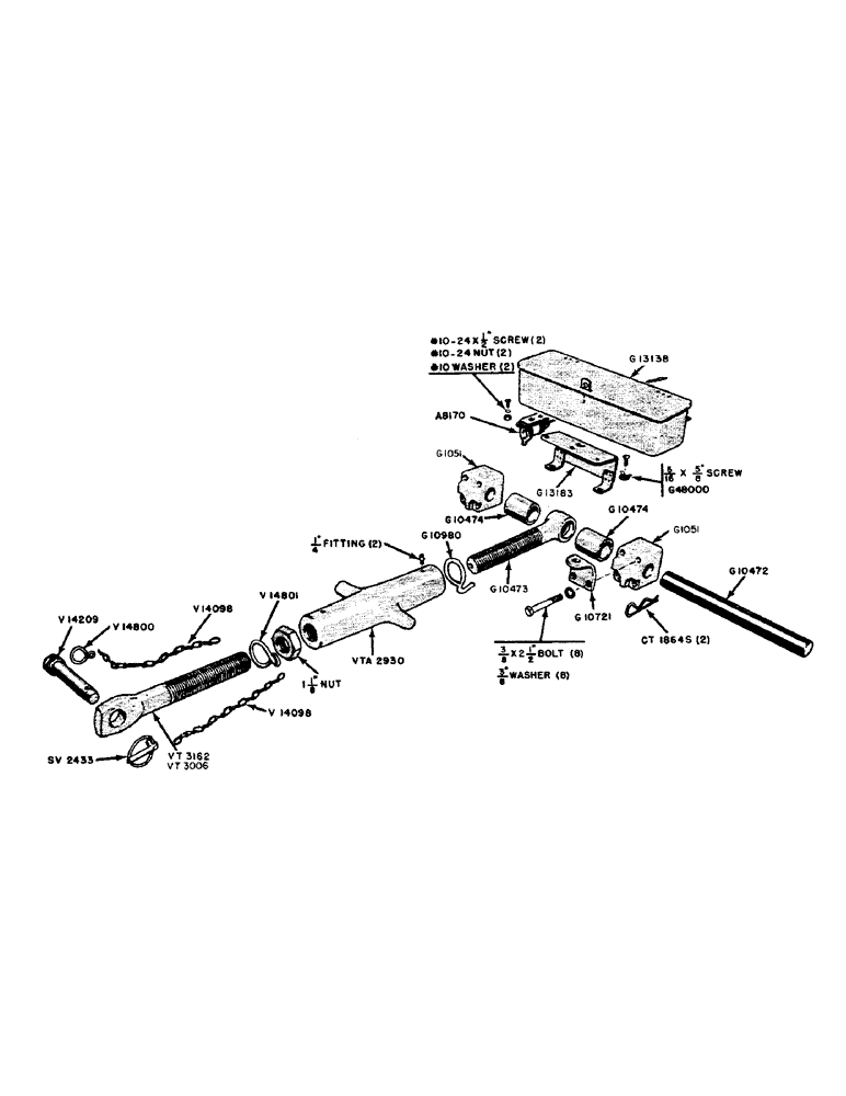 Схема запчастей Case 320 - (102) - EAGLE HITCH TURNBUCKLE AND TOOL BOX (09) - CHASSIS/ATTACHMENTS