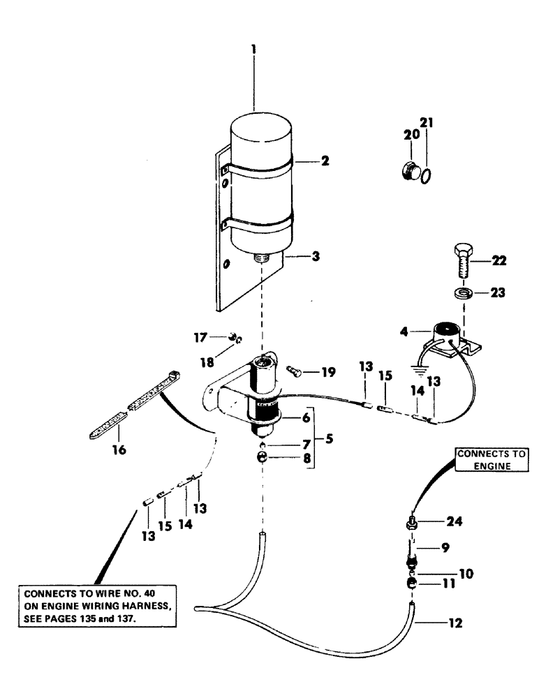 Схема запчастей Case 50 - (144) - COLD WEATHER STARTING KIT (10) - ENGINE