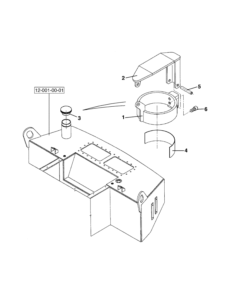 Схема запчастей Case SV212 - (03-003-00[01]) - FUEL FILLING - IF USED (03) - FUEL SYSTEM