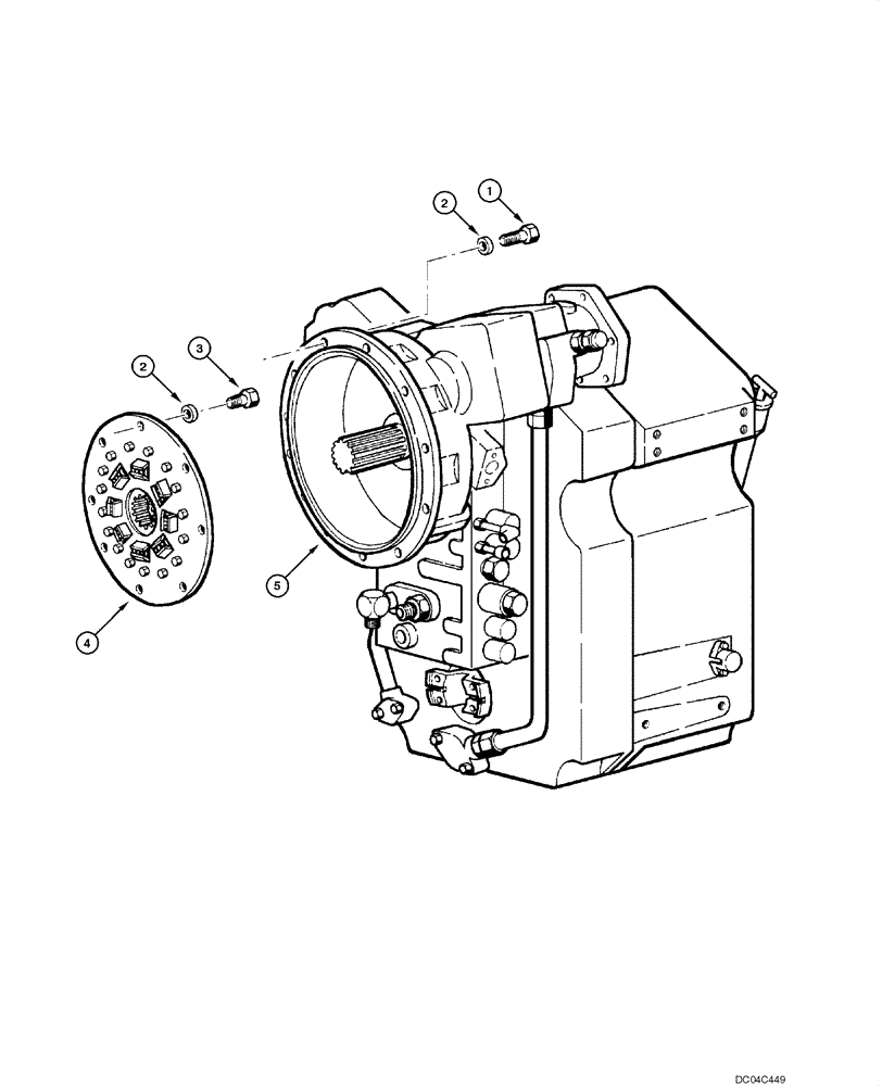 Схема запчастей Case 845 - (06.01[00]) - TRANSMISSION AND COUPLING (06) - POWER TRAIN