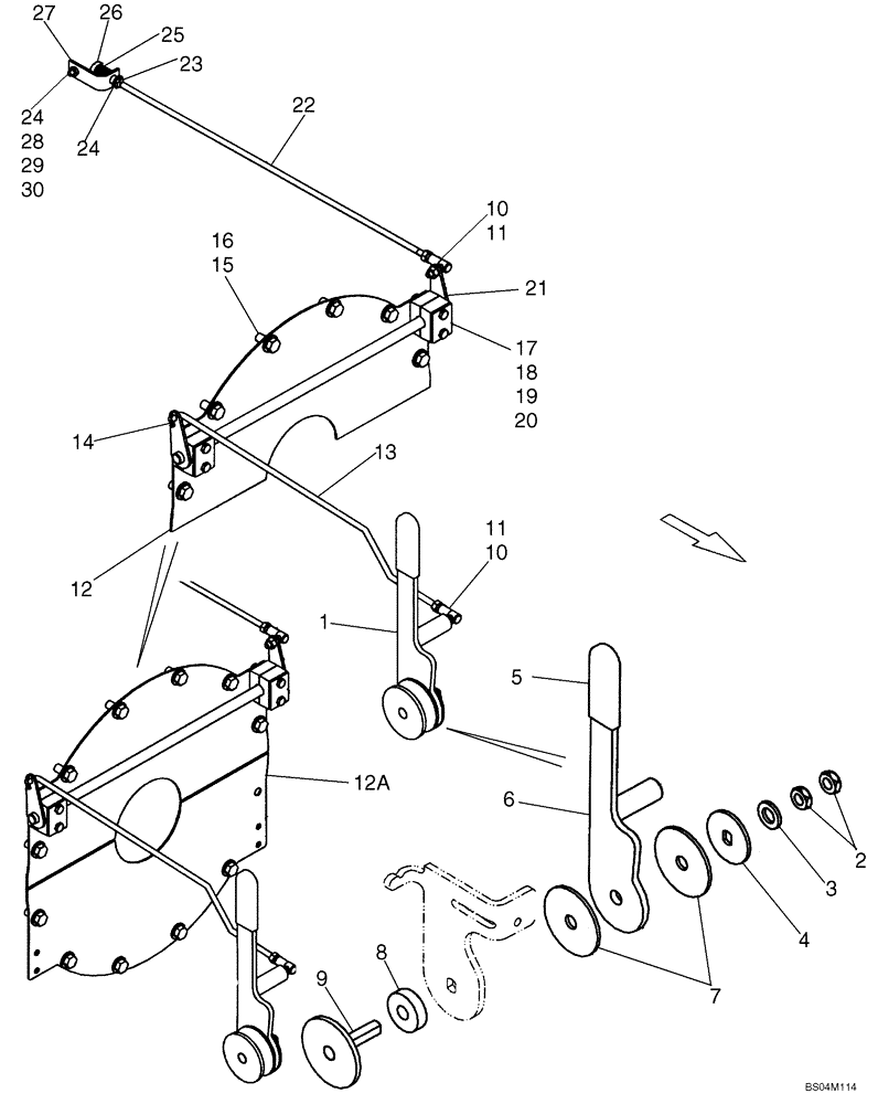 Схема запчастей Case 410 - (03-02) - CONTROLS - THROTTLE (03) - FUEL SYSTEM