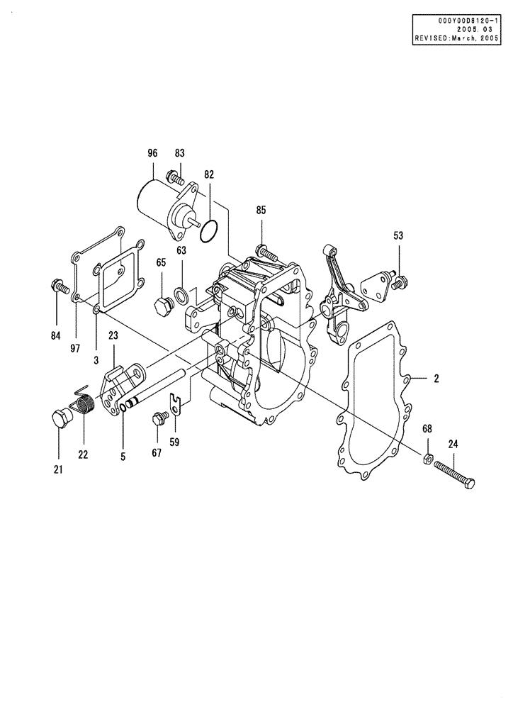 Схема запчастей Case CX27B - (08-018) - GOVERNOR (10) - ENGINE