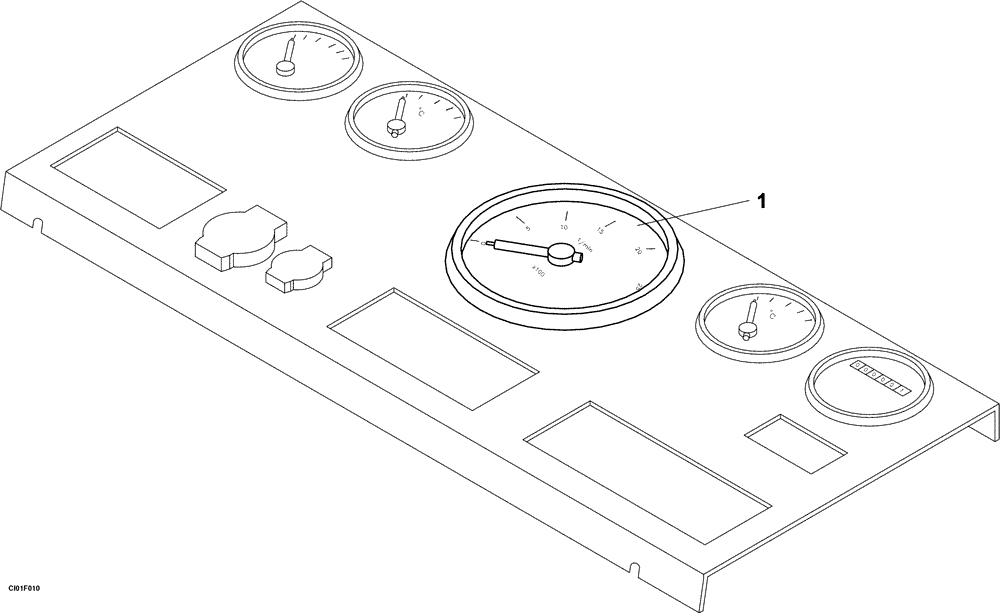 Схема запчастей Case SV212 - (55.640.09) - TACHOMETER - BSN DDD003017 (55) - ELECTRICAL SYSTEMS