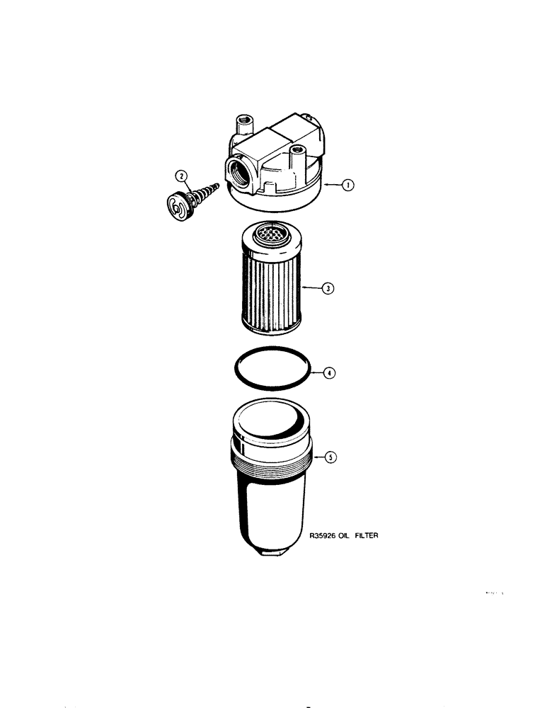 Схема запчастей Case 850B - (138) - OIL FILTERS, R35926 OIL FILTER- SUCTION LINE (03) - TRANSMISSION