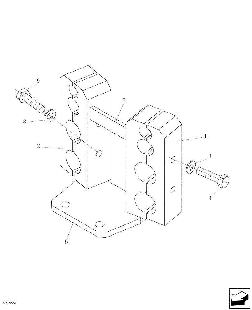 Схема запчастей Case SV212 - (12-003-00[01]) - LINE FASTENERS (09) - CHASSIS/ATTACHMENTS