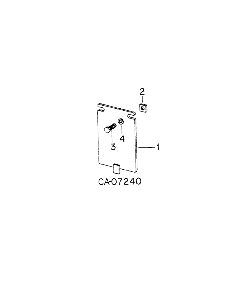 Схема запчастей Case 4150 - (13-08[1]) - FRAME DRAIN COVER ATTACHMENT, LOADER (05) - SUPERSTRUCTURE