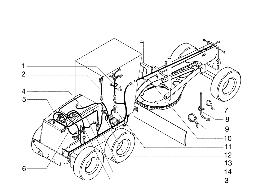 Схема запчастей Case 885B - (04-05[01]) - HARNESS, ELECTRICAL SYSTEM (04) - ELECTRICAL SYSTEMS