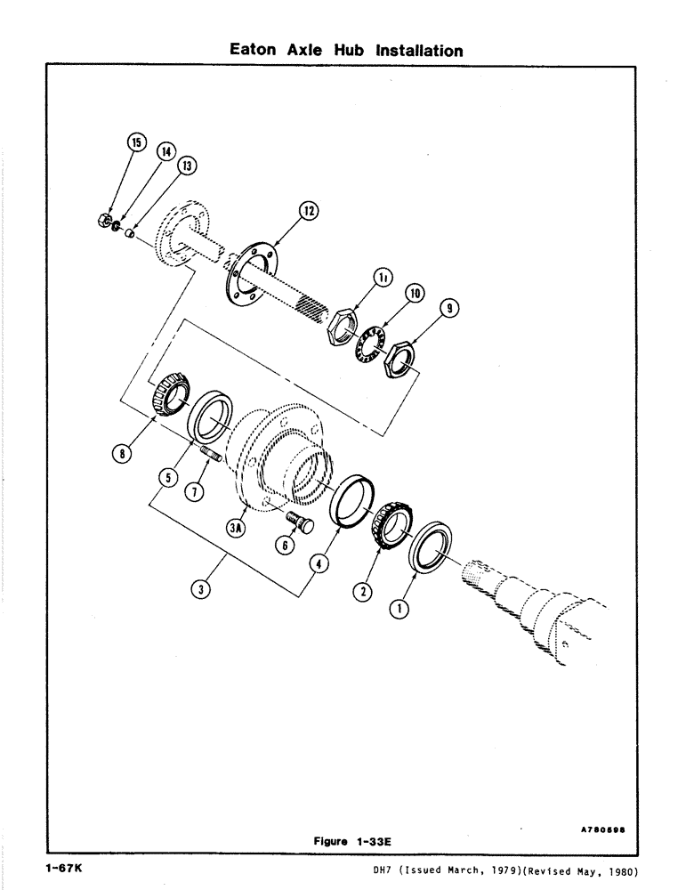 Схема запчастей Case DH7 - (1-67K) - EATON AXLE HUB INSTALLATION (25) - FRONT AXLE SYSTEM