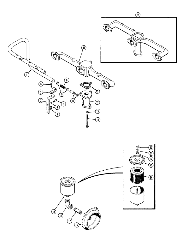 Схема запчастей Case W10B - (039A) - CRANKCASE VENT ATTACHMENT, (377) SPARK IGNITION ENGINE (02) - ENGINE