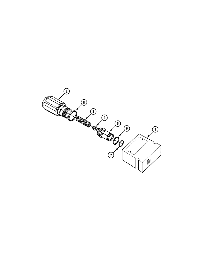 Схема запчастей Case 845 - (08-068[01]) - BRAKE AND STEERING - RELIEF VALVE (08) - HYDRAULICS