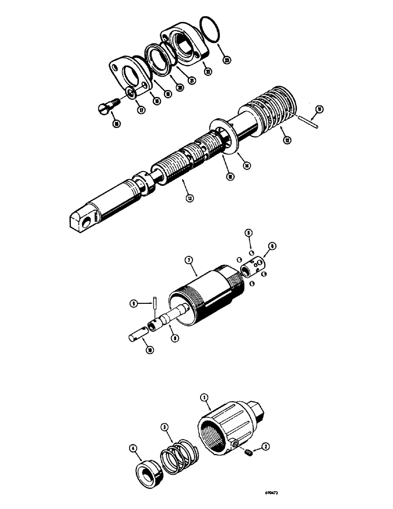 Схема запчастей Case W9E - (252) - LOADER LIFT SPOOLS - FLOAT (08) - HYDRAULICS