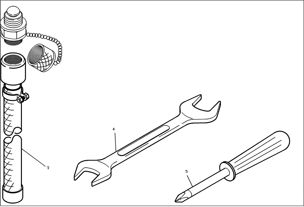 Схема запчастей Case 121E - (92.010[2987278000]) - TOOL SET (89) - TOOLS