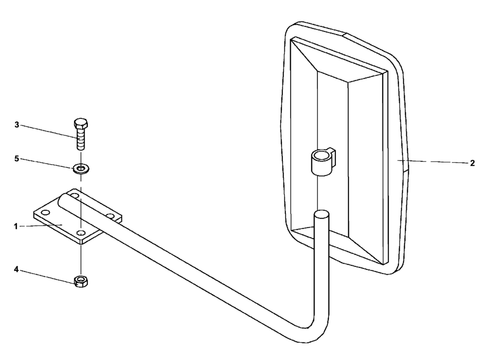 Схема запчастей Case PT240 - (88.100.03) - MIRROR-OPTIONAL (GROUP 530-ND106641) (88) - ACCESSORIES