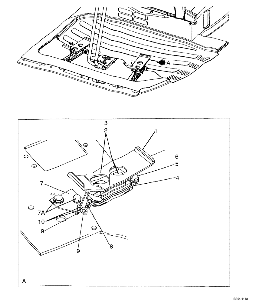 Схема запчастей Case CX80 - (09-21) - CONTROL, PEDAL, OPTIONAL - OPERATORS COMPARTMENT (09) - CHASSIS/ATTACHMENTS