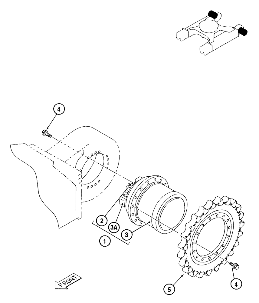 Схема запчастей Case CX130 - (06-01A) - TRACK DRIVE ASSY (DAC0713102 - ) (06) - POWER TRAIN