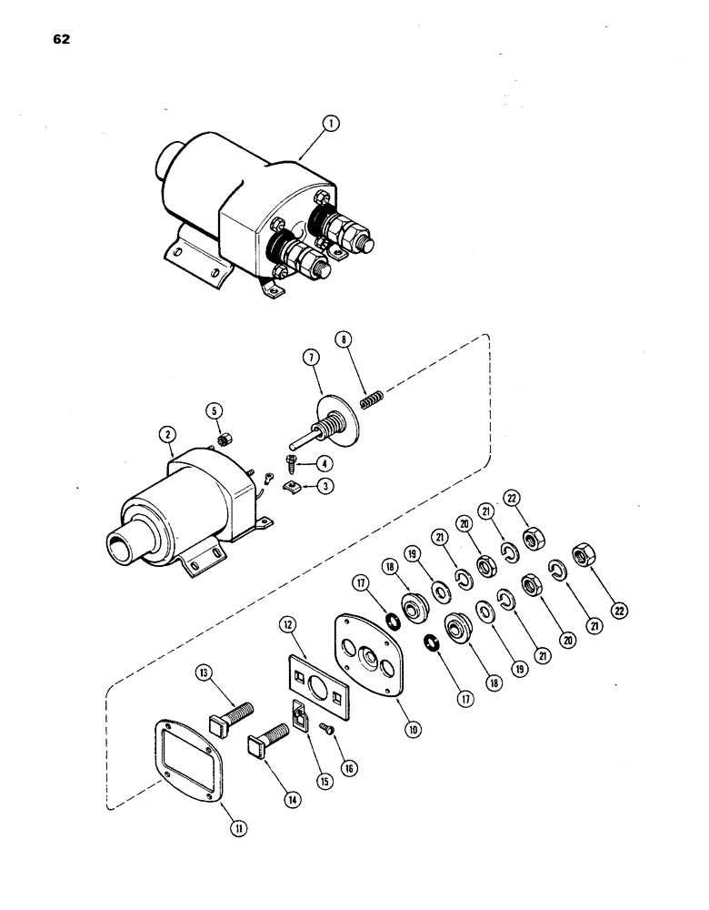 Схема запчастей Case 850 - (062) - A42376 SOLENOID (06) - ELECTRICAL SYSTEMS