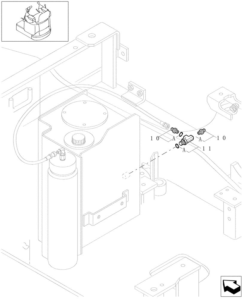 Схема запчастей Case CX16B - (5.0084[07]) - FALL PREVENTING SOLENOID VALVE OF BOOM AND ARM - 747411010 (35) - HYDRAULIC SYSTEMS