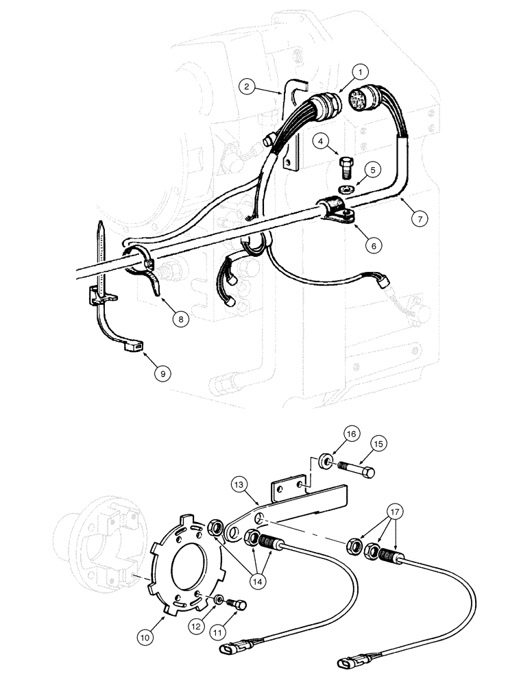 Схема запчастей Case 865 AWD - (04-24[01]) - ELECTRICAL SYSTEM - TRANSMISSION (04) - ELECTRICAL SYSTEMS