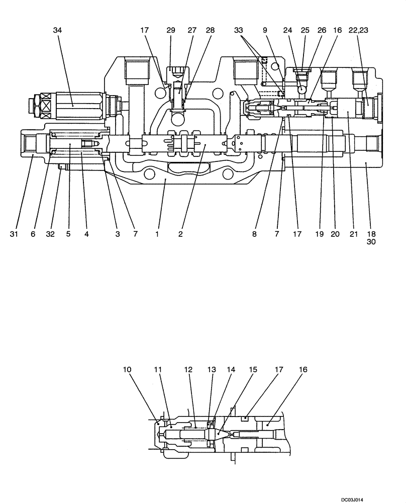 Схема запчастей Case CX47 - (08-40[00]) - VALVE ASSY - BOOM, OVERLOAD (08) - HYDRAULICS