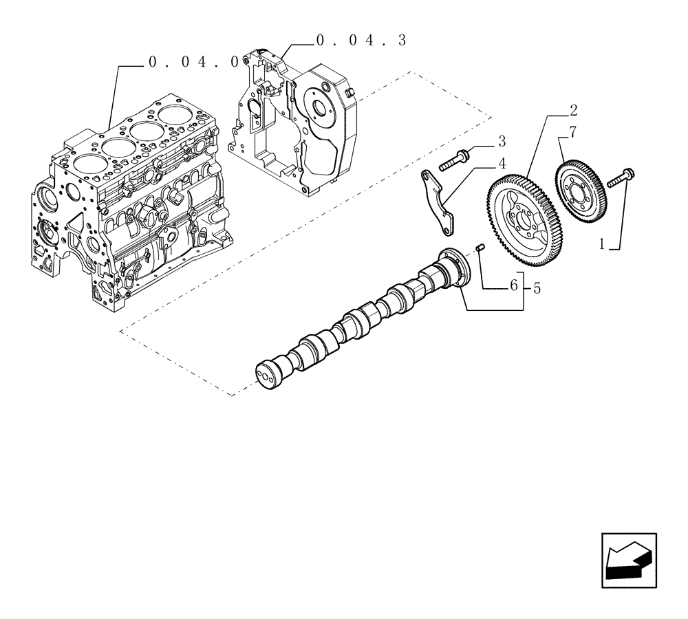 Схема запчастей Case TX1055 - (0.12.0[01]) - CAMSHAFT - TIMING CONTROL (10) - ENGINE