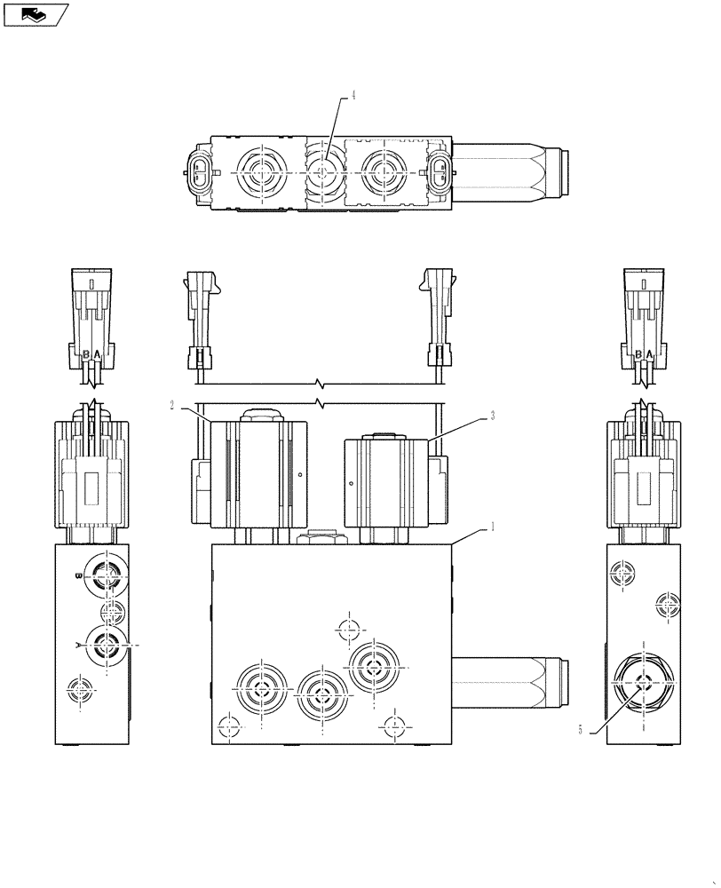 Схема запчастей Case 570MXT - (08-09) - VALVE, COUPLER - LOADER TOOL (08) - HYDRAULICS