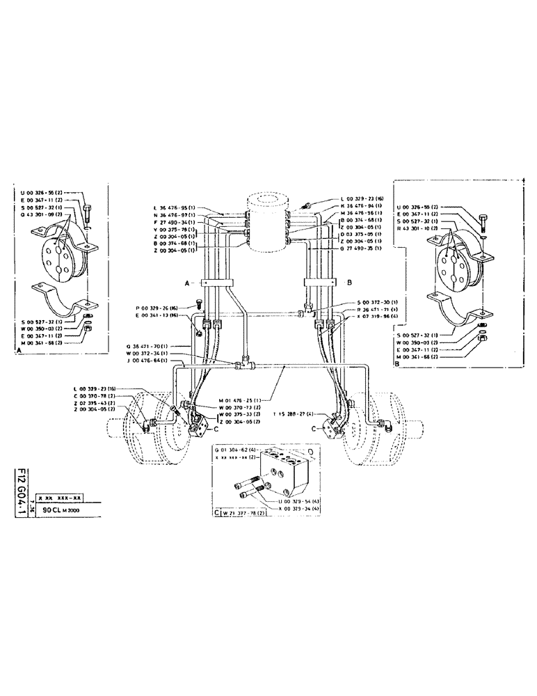 Схема запчастей Case 90CL - (064) - NO DESCRIPTION PROVIDED (07) - HYDRAULIC SYSTEM