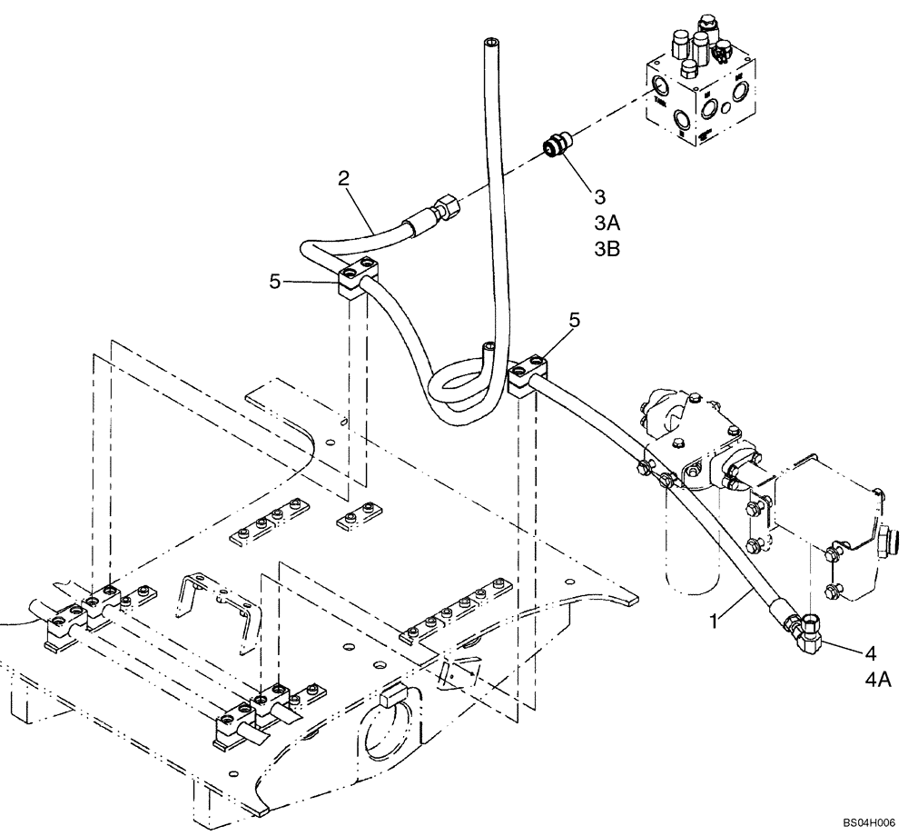 Схема запчастей Case 721D - (08-07) - HYDRAULICS - COOLER WITHOUT BYPASS (08) - HYDRAULICS