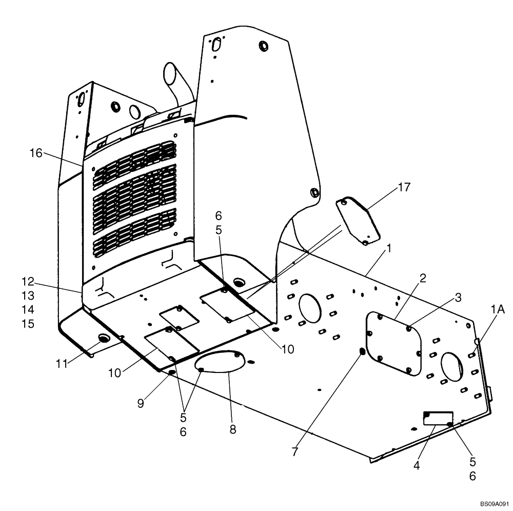 Схема запчастей Case 410 - (09-13) - CHASSIS (09) - CHASSIS