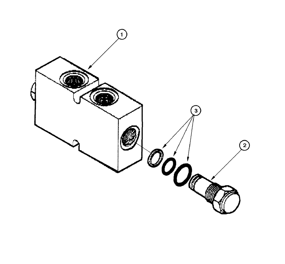 Схема запчастей Case 865 DHP - (8-132) - VALVE RETAINER ASSEMBLY (08) - HYDRAULICS