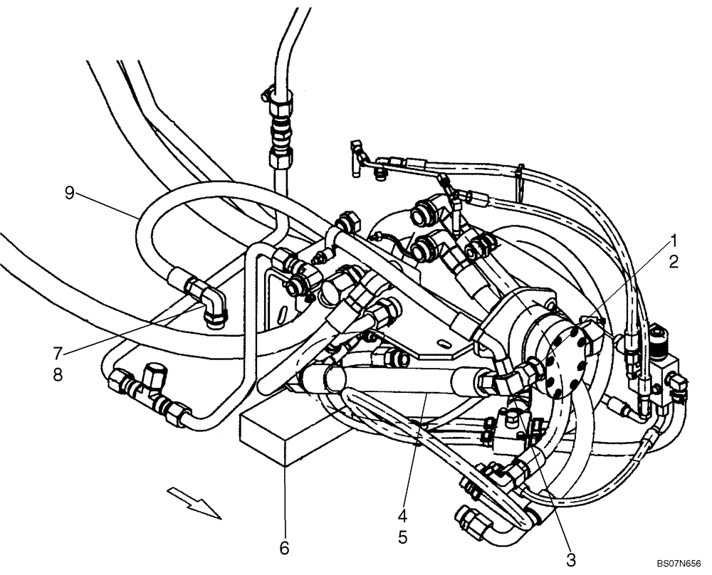 Схема запчастей Case 440 - (06-31) - HYDROSTATICS - RESONATOR, MECHANICAL CONTROL (440 EUROPE) (06) - POWER TRAIN