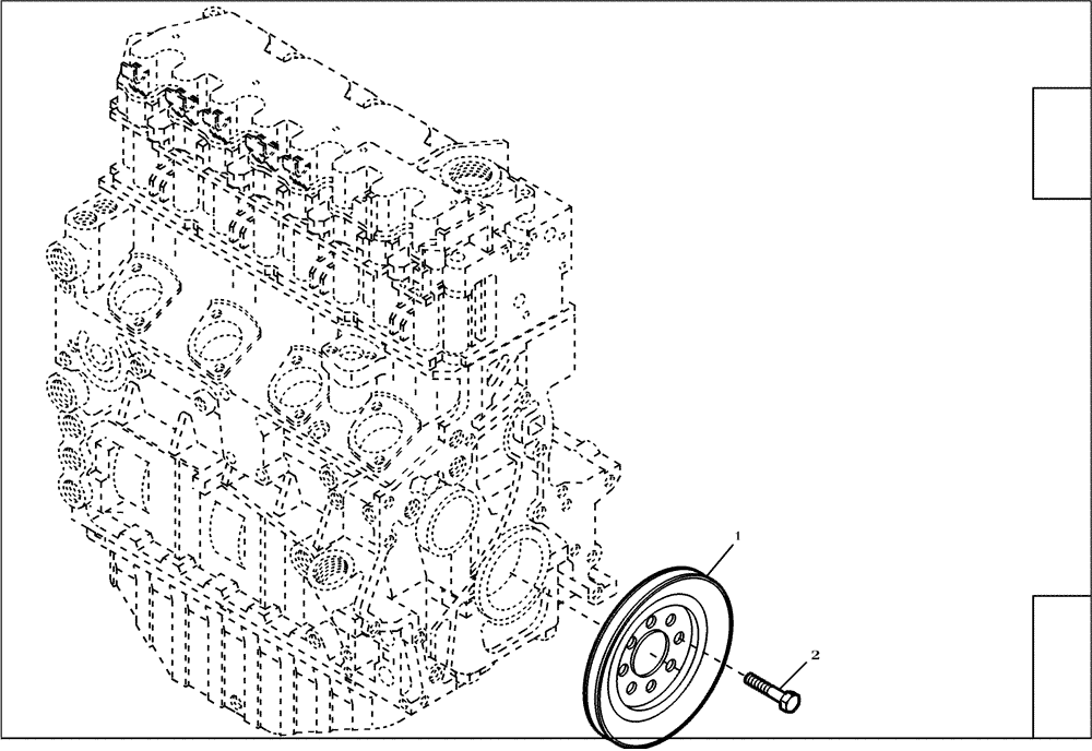 Схема запчастей Case 21D - (95.003[2139021004]) - POWER TAKE-OFF PULLEY (10) - ENGINE