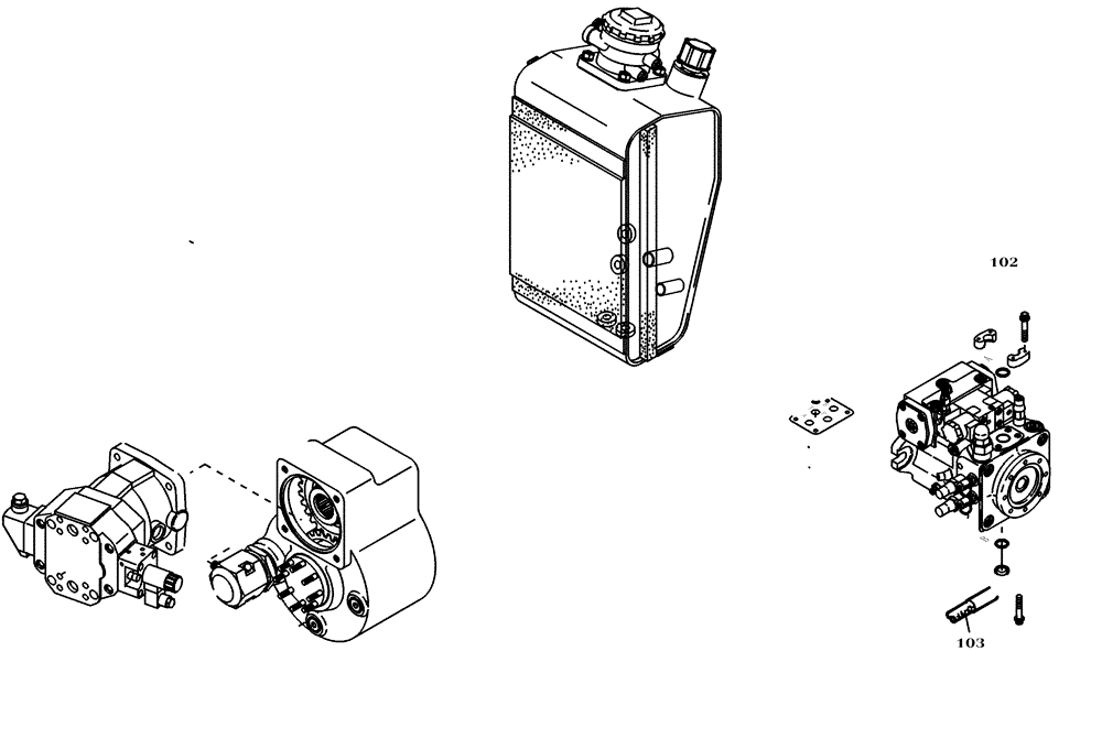 Схема запчастей Case 321D - (20.101[2988117001]) - HYDRAULIC SYSTEM DRIVING FAST GEAR (35) - HYDRAULIC SYSTEMS