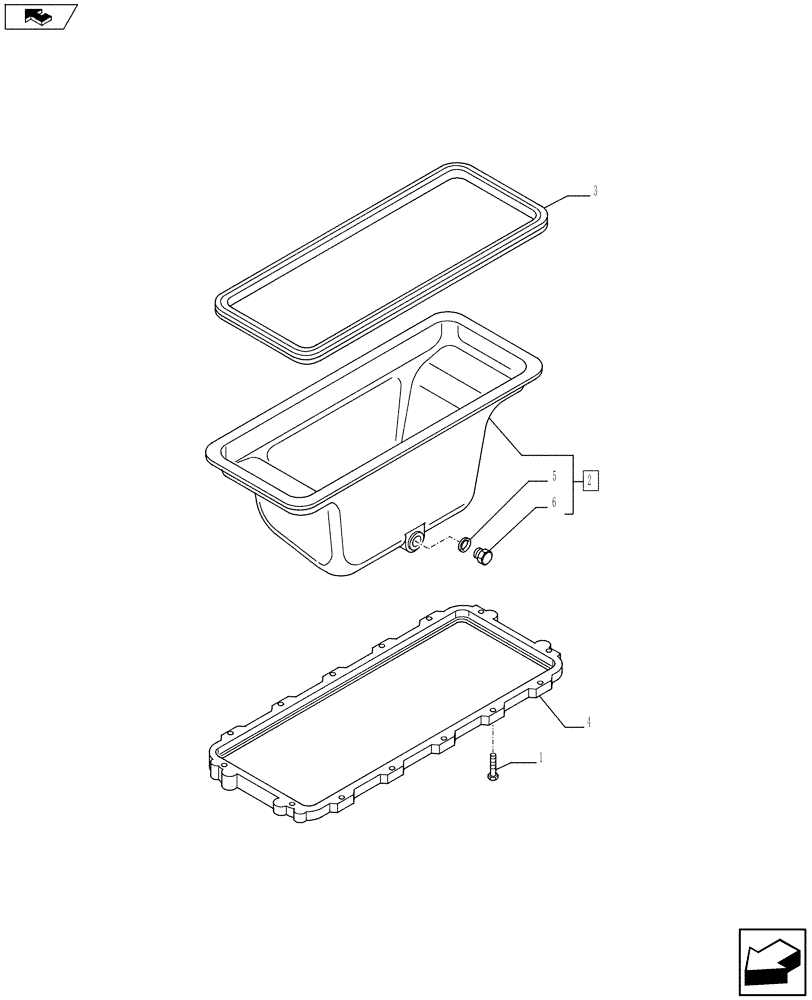 Схема запчастей Case F2CE9684C E017 - (10.102.01) - OIL SUMP & RELATED PARTS (504143995) (01) - ENGINE