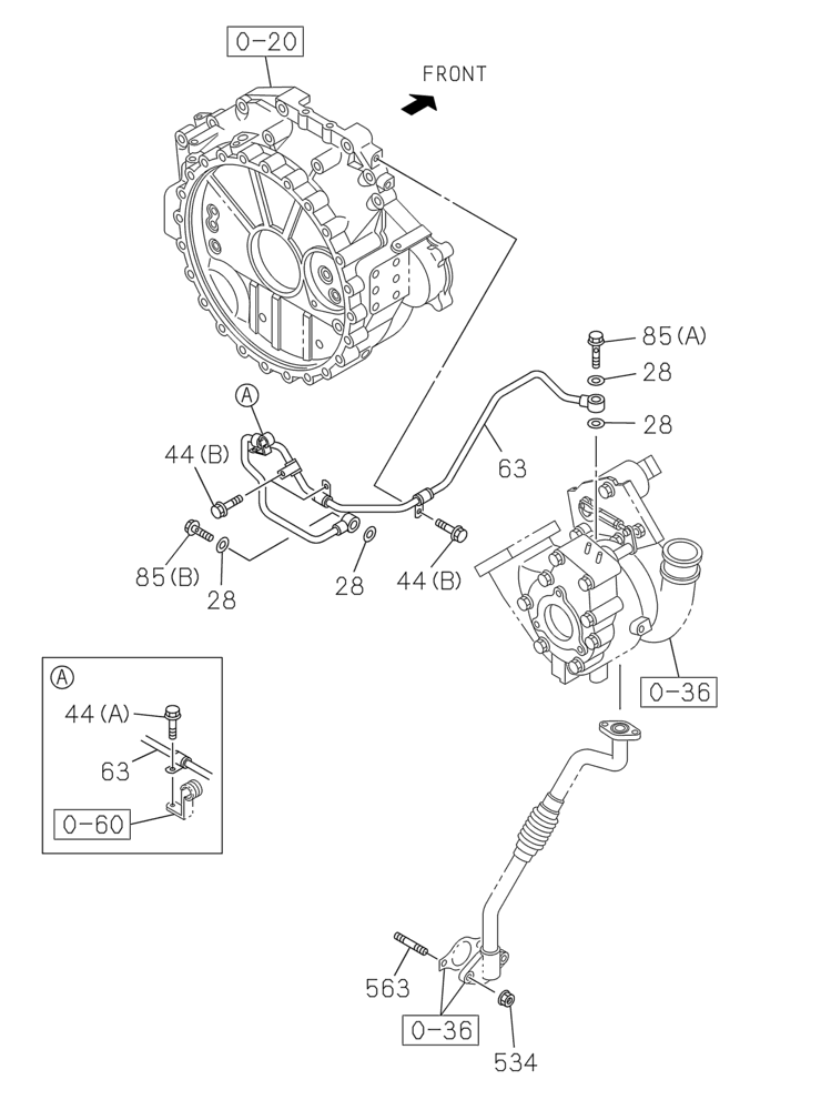 Схема запчастей Case CX210C NLC - (10.304.02) - OIL CIRCUIT (10) - ENGINE