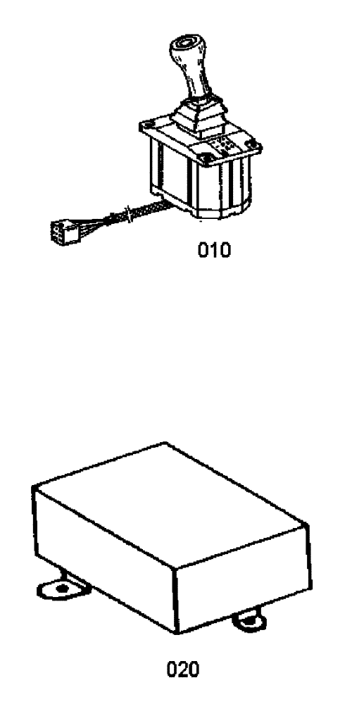 Схема запчастей Case 340 - (18A00000603[001]) - SELECTOR - CONTROL UNIT (03) - Converter / Transmission