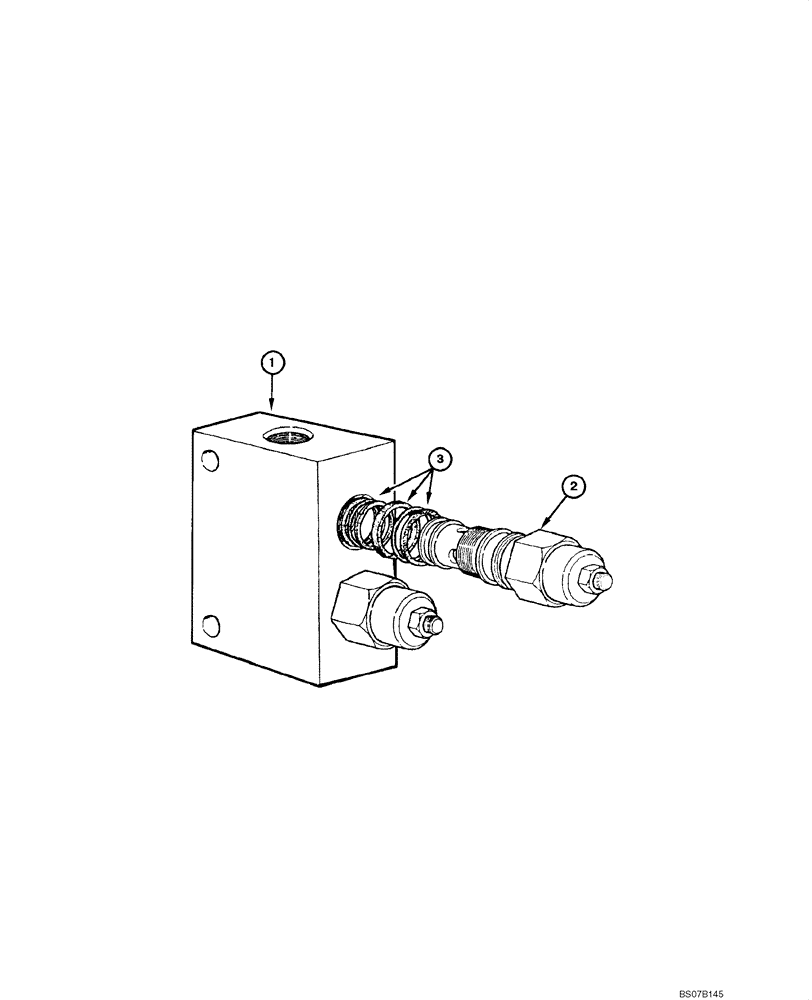 Схема запчастей Case 845 DHP - (08.55[00]) - VALVE RETAINER - ASSEMBLY (08) - HYDRAULICS