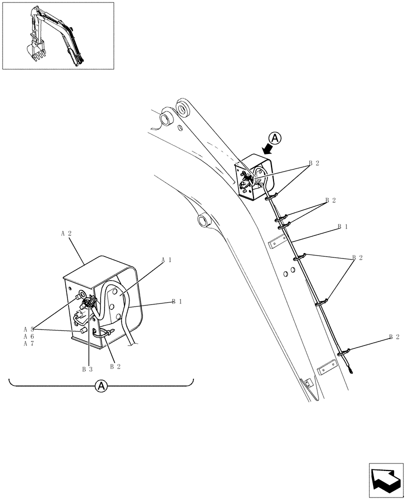 Схема запчастей Case CX31B - (570-01[1]) - ELECTRIC SYSTEM - LIGHT ASSY (BOOM) (55) - ELECTRICAL SYSTEMS