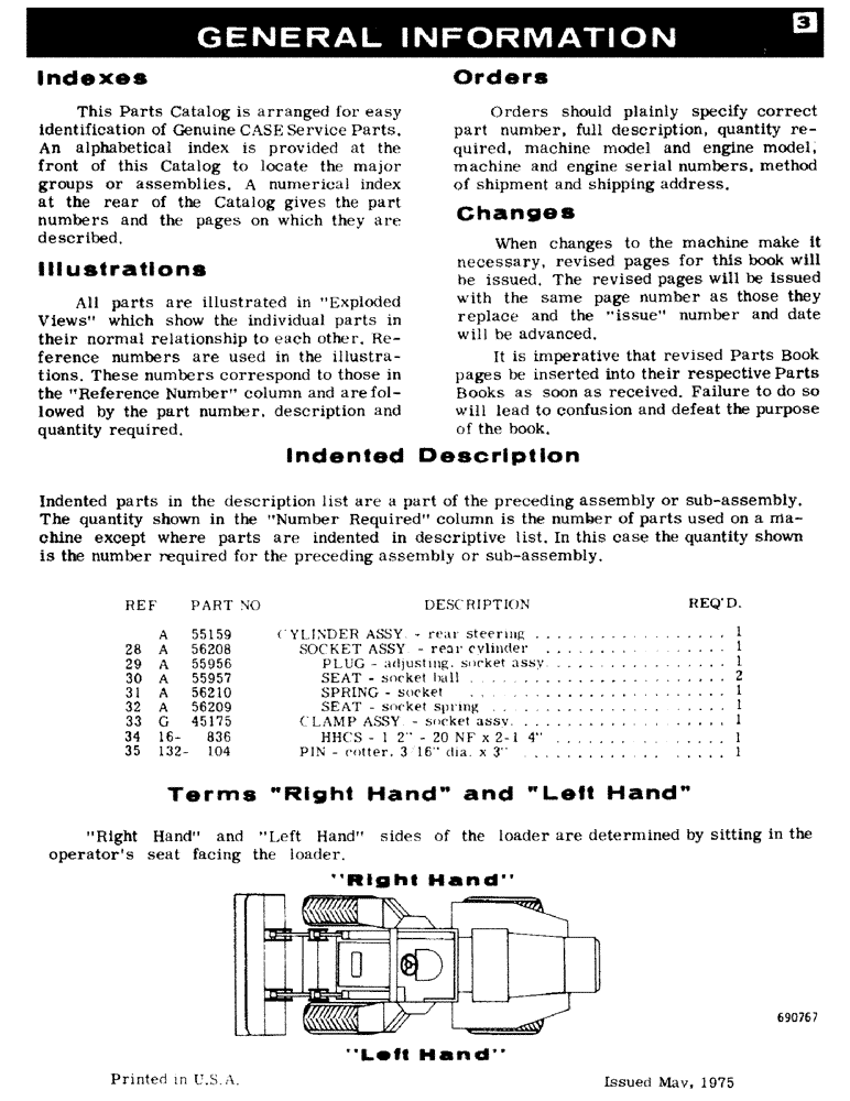 Схема запчастей Case W24 - (003) - GENERAL INFORMATION (00) - PICTORIAL INDEX