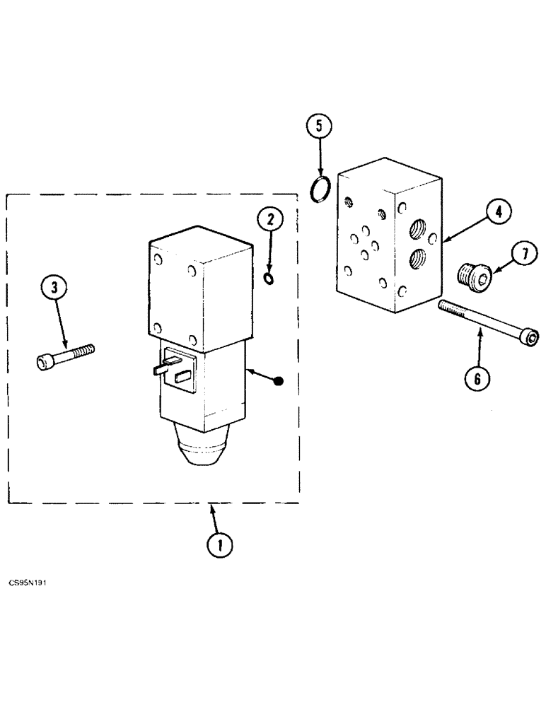 Схема запчастей Case 688BCK - (8C-34) - ELECTRICALLY-CONTROLLED SELECTOR, 688B CK (120301-) (07) - HYDRAULIC SYSTEM