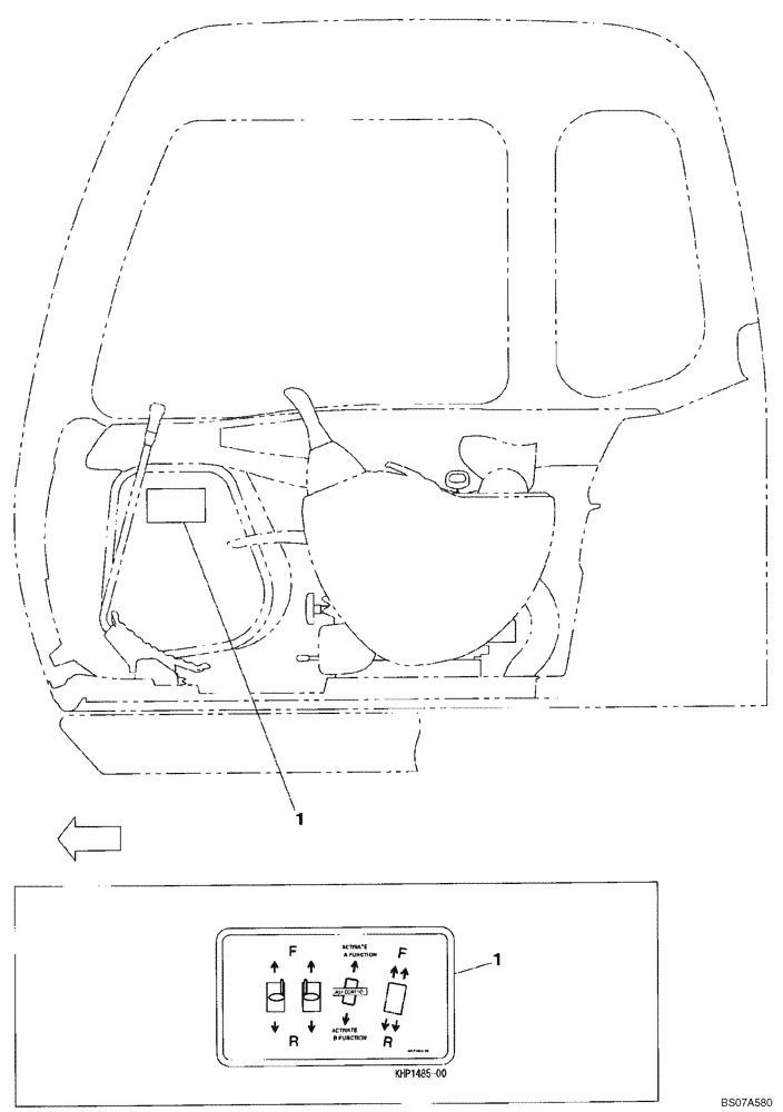 Схема запчастей Case CX350B - (09-53) - DECAL - OPERATORS COMPARTMENT (09) - CHASSIS