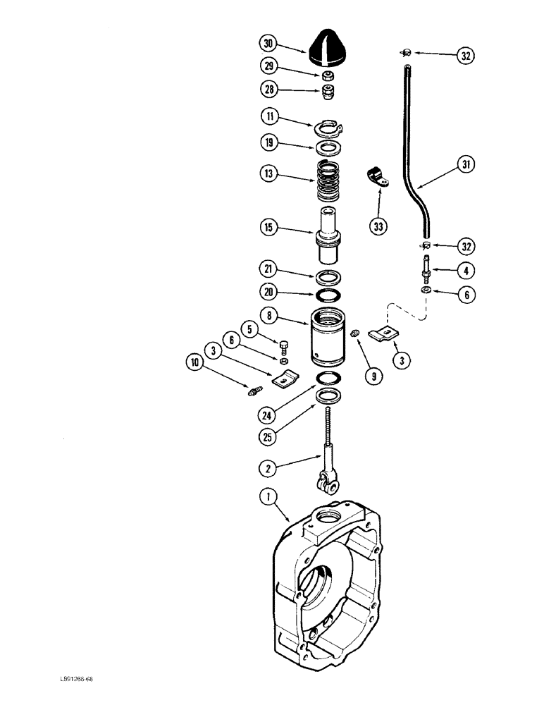 Схема запчастей Case 480F - (7-04) - TRANSAXLE, DIFFERENTIAL BRAKE ACTUATOR (07) - BRAKES