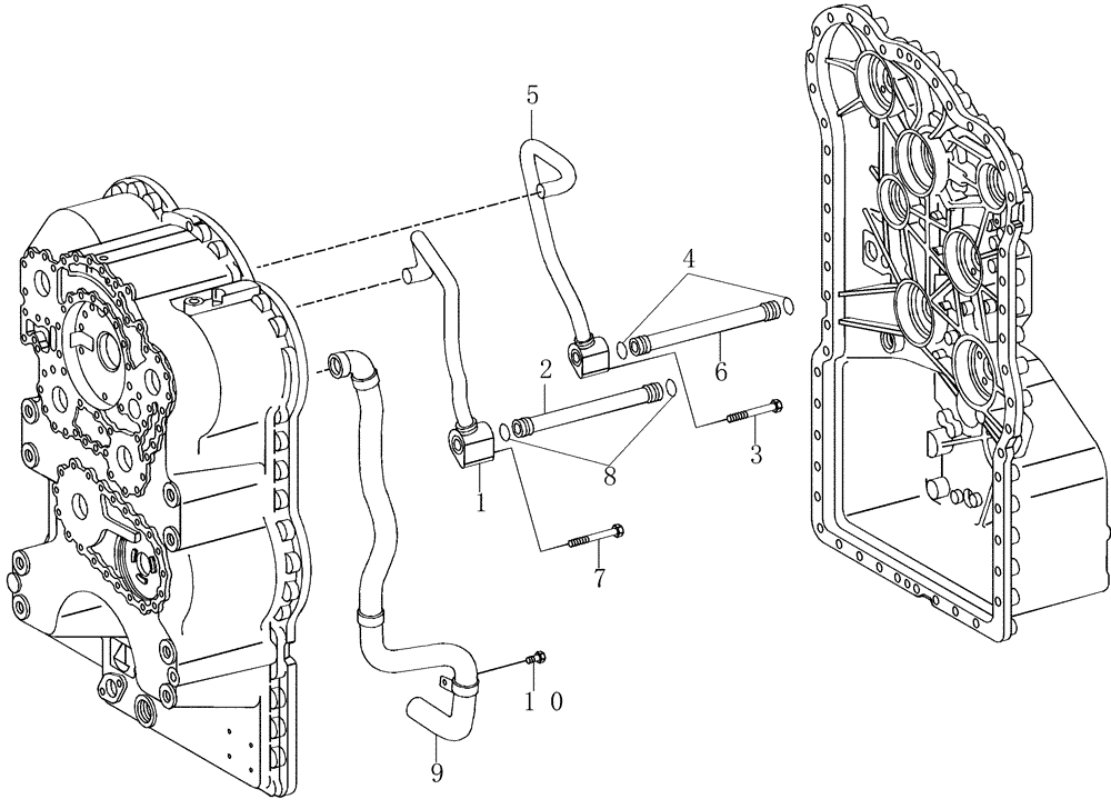 Схема запчастей Case 325 - (1.211/1[08A]) - TRANSMISSION - COMPONENTS - RETARDER OPTION (03) - Converter / Transmission