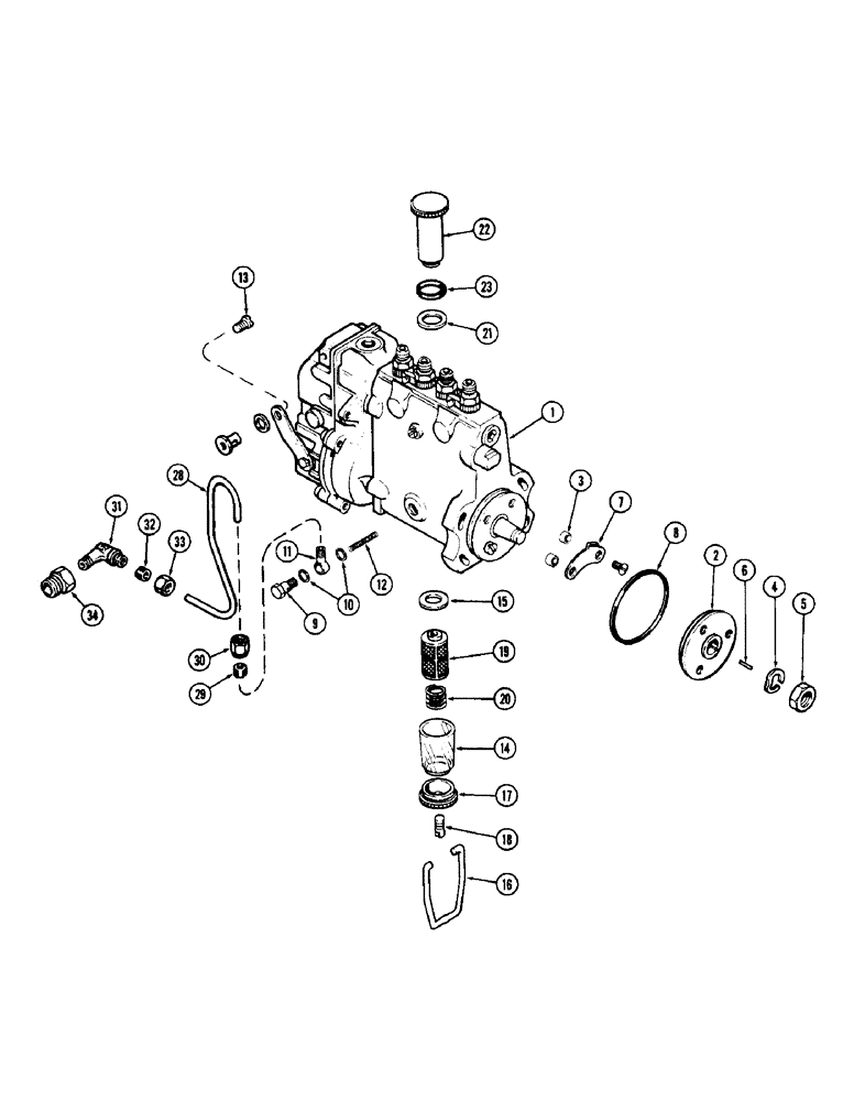 Схема запчастей Case 780 - (086) - FUEL INJECTION PUMP, 336BD NATURALLY ASPIRATED ENGINES (03) - FUEL SYSTEM