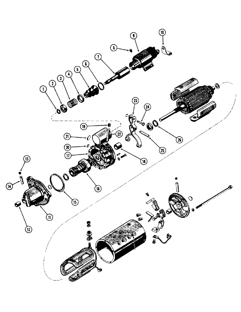 Схема запчастей Case 680CK - (078) - A21281 STARTER, (267) DIESEL ENGINE (55) - ELECTRICAL SYSTEMS