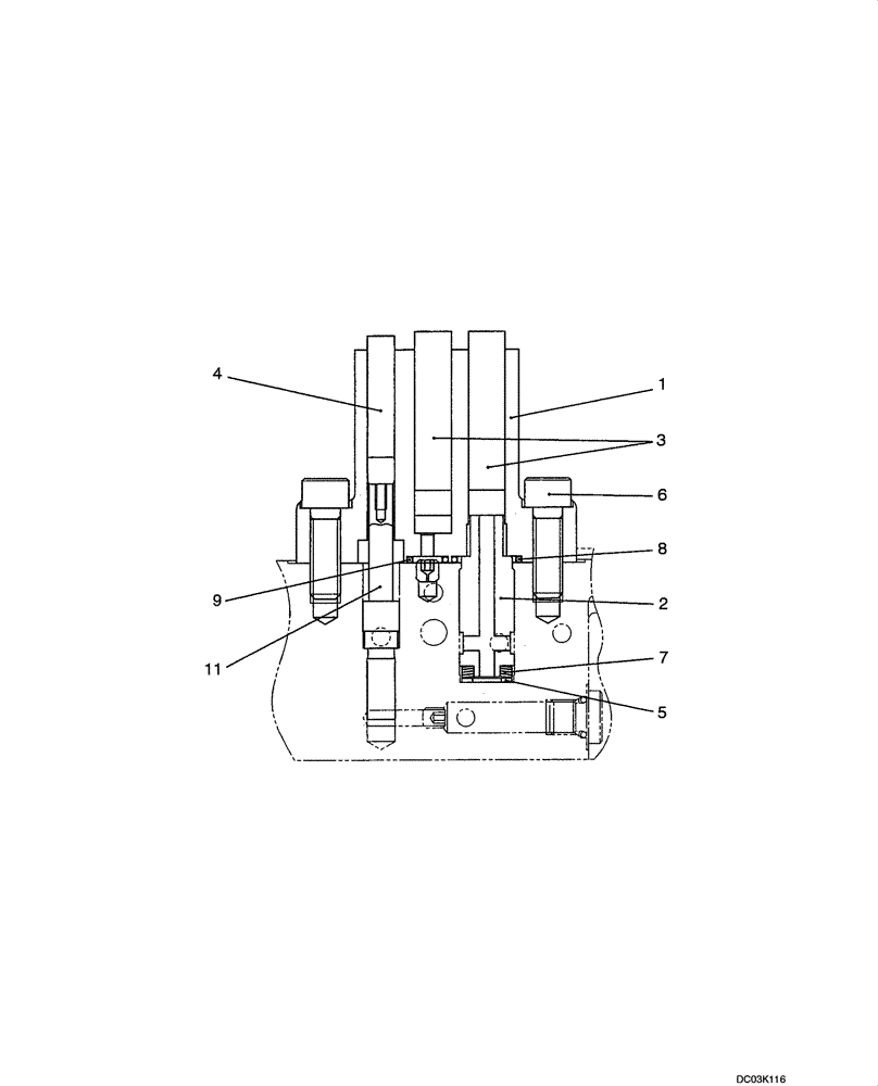 Схема запчастей Case CX47 - (08-24[00]) - PUMP - PISTON (08) - HYDRAULICS