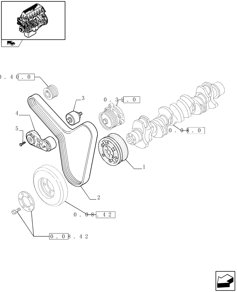 Схема запчастей Case F3AE0684N E907 - (0.08.4) - PULLEY - CRANKSHAFT (504053933) 