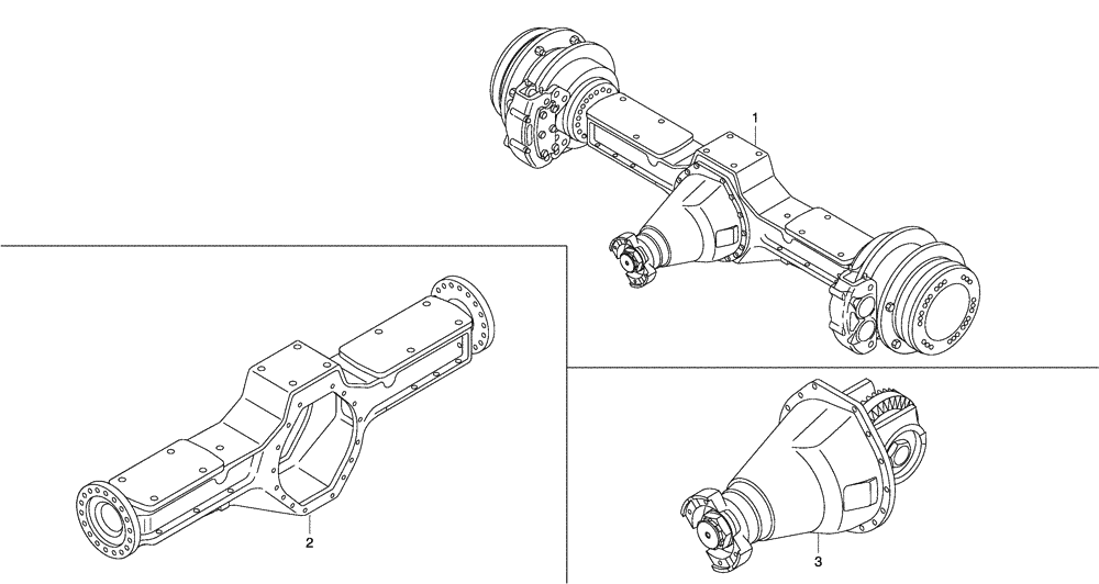 Схема запчастей Case 325 - (2.366A[01A]) - FRONT AXLE (11) - AXLES/WHEELS