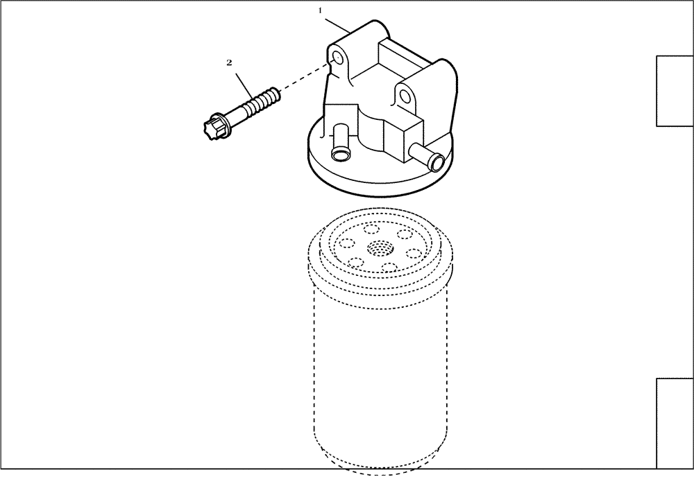 Схема запчастей Case 221D - (95.012[2432627001]) - BRACKET FOR FUEL FILTER (10) - ENGINE