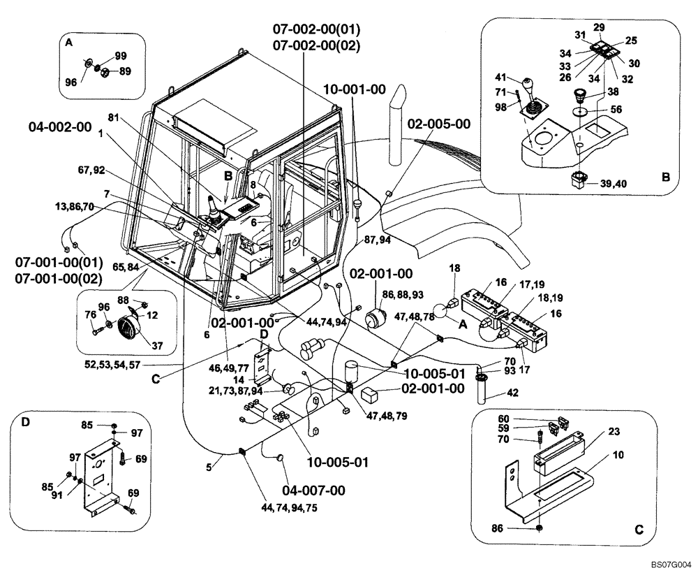 Схема запчастей Case SV212 - (04-001-00[01]) - ELECTRICAL - CIRCUIT - INSTALLATION (GROUP 407) (ND122414) (04) - ELECTRICAL SYSTEMS